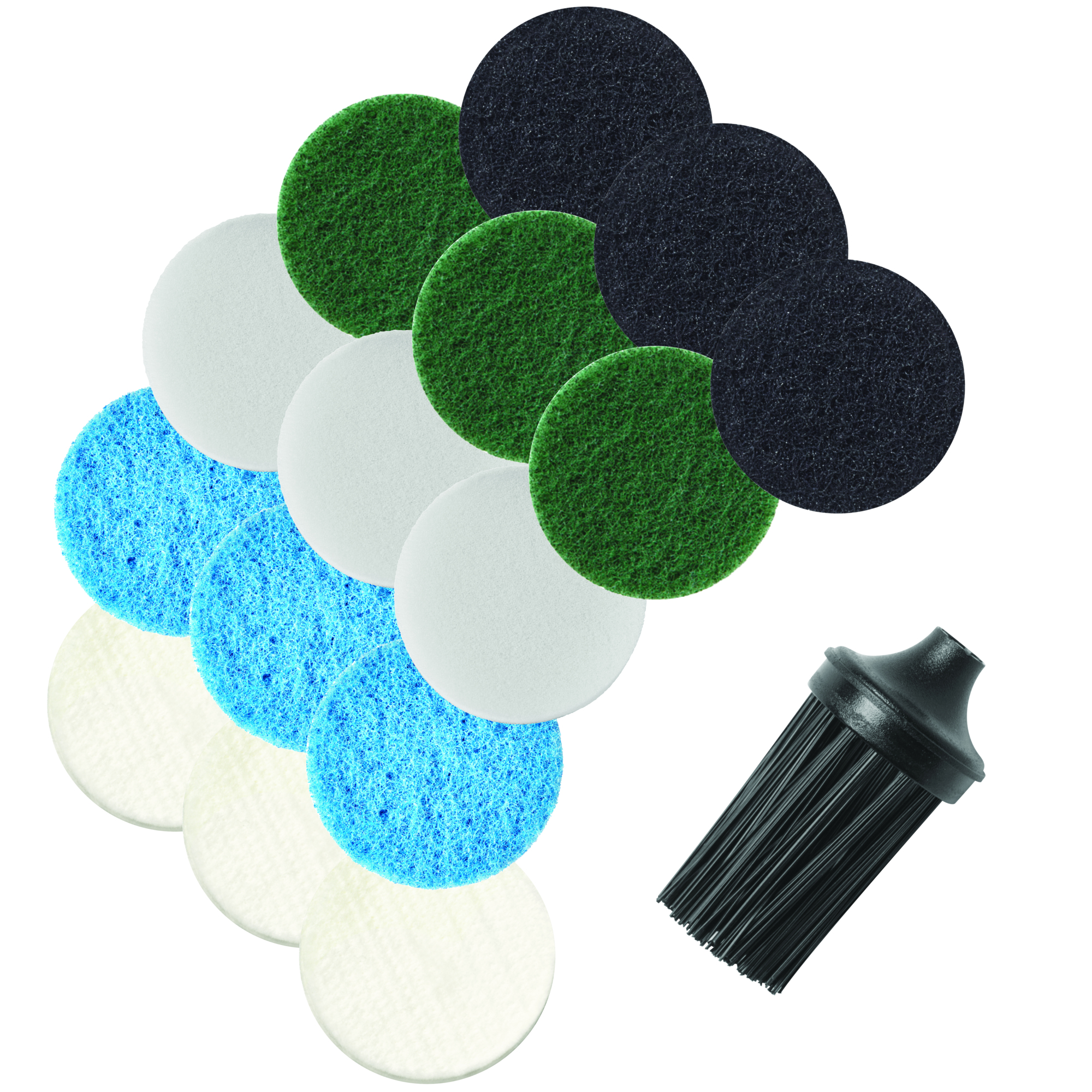 Dremel Versa Accessory Mega Kit — 15 Pads, 1 Corner Brush, 1 Textile Bag, Model# PC500